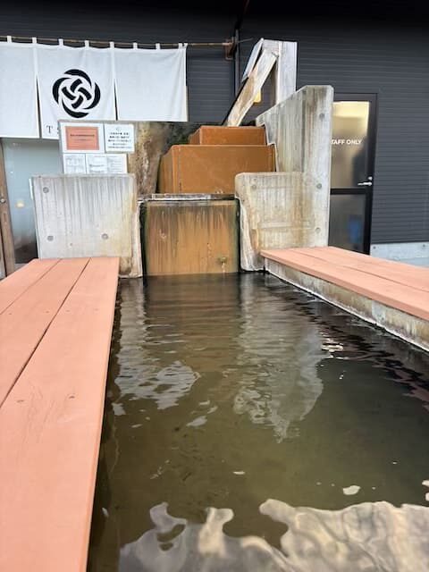 水流見の足湯